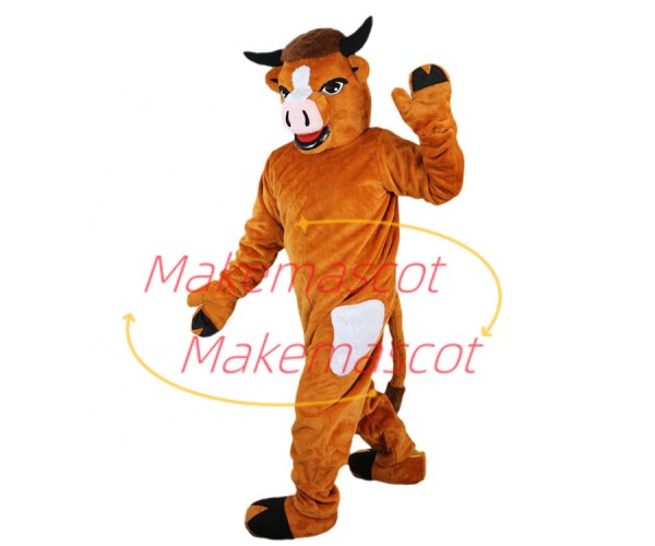 Mild Brown Cattle Adult Size Mascot Costume