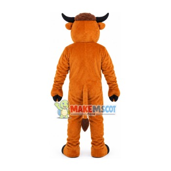 Mild Brown Cattle Adult Size Mascot Costume Mild Brown Cattle Adult Size Mascot Costume