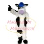 Worker Cow of Milk Factory Mascot Costume