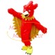 Rare Red Hairy Flame Bird Mascot Costume Rare Red Hairy Flame Bird Mascot Costume