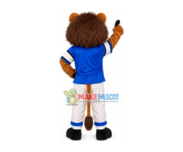 Cheering Athlete Lion Mascot Costume