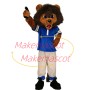 Cheering Athlete Lion Mascot Costume
