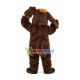 Mischievous Brown Furry Dog Mascot Costume Mischievous Brown Furry Dog Mascot Costume