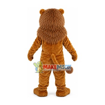 Muffled Pink Nose Lion Mascot Costume Muffled Pink Nose Lion Mascot Costume