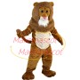 Muffled Pink Nose Lion Mascot Costume