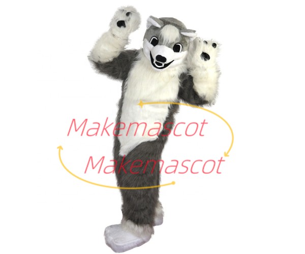The Loyal Active Husky Mascot Costume The Loyal Active Husky Mascot Costume