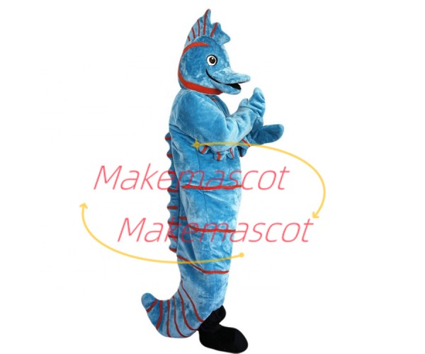 Duck-billed Blue Seahorse Mascot Costume Duck-billed Blue Seahorse Mascot Costume
