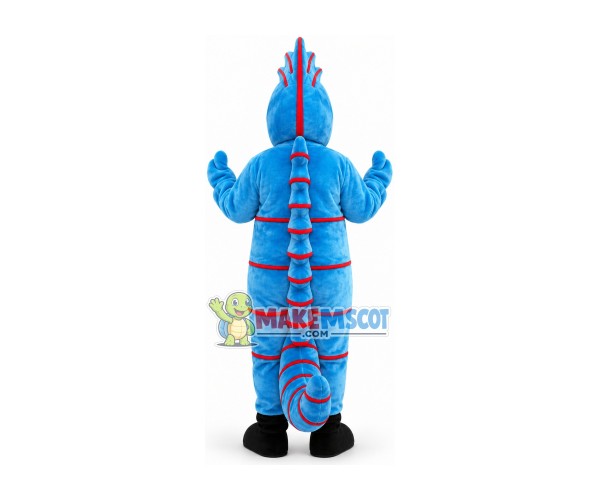 Duck-billed Blue Seahorse Mascot Costume