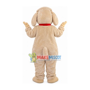 Dressed Up Pet Dog With Red Scarf Mascot Costume