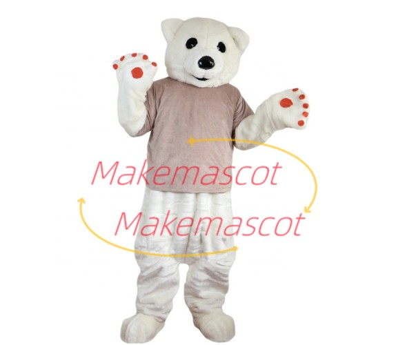 Lovely Soft Plush Polar Bear Mascot Costume Lovely Soft Plush Polar Bear Mascot Costume