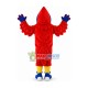 Passionate Red Falcon On Match Mascot Costume Passionate Red Falcon On Match Mascot Costume
