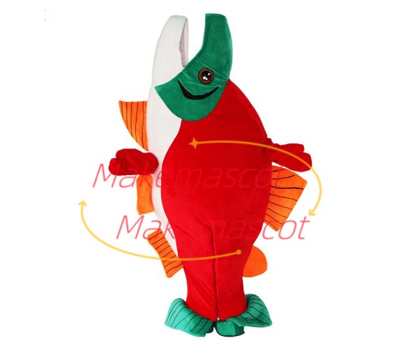 Cooking Delicious Sweet Sour Fish Mascot Costume Cooking Delicious Sweet Sour Fish Mascot Costume