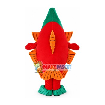 Cooking Delicious Sweet Sour Fish Mascot Costume Cooking Delicious Sweet Sour Fish Mascot Costume
