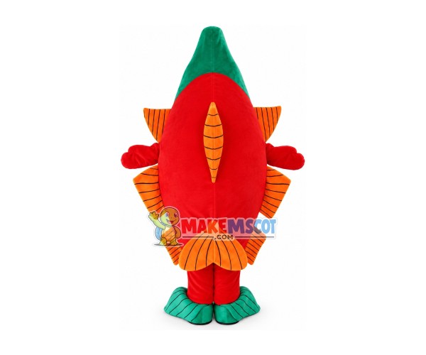 Cooking Delicious Sweet Sour Fish Mascot Costume Cooking Delicious Sweet Sour Fish Mascot Costume