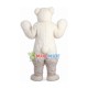 Resourceful Polar Bear Wearing Glasses Mascot Costume Resourceful Polar Bear Wearing Glasses Mascot Costume