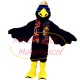Vacation Eagle In National Vest Mascot Costume Vacation Eagle In National Vest Mascot Costume