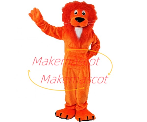 Patrolling The Muscular Lion King Mascot Costume Patrolling The Muscular Lion King Mascot Costume