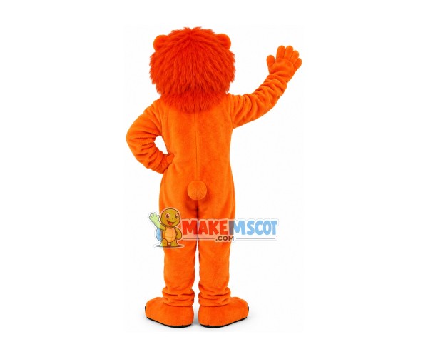 Patrolling The Muscular Lion King Mascot Costume Patrolling The Muscular Lion King Mascot Costume