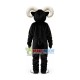Adult Black Goat With Hale Horns Mascot Costume Adult Black Goat With Hale Horns Mascot Costume