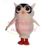The Sharp Eared White Owl Mascot Costume