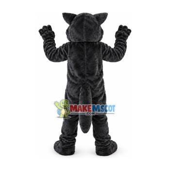 Bad-minded Blue Eyed Wolf Mascot Costume Bad-minded Blue Eyed Wolf Mascot Costume