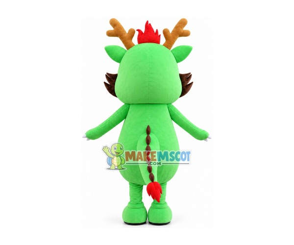 Lively Cartoon Bright Dragon Mascot Costume