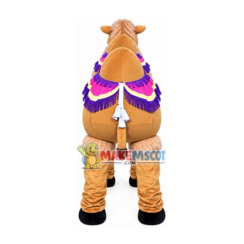 Riding Camel In The Desert Mascot Costume Riding Camel In The Desert Mascot Costume