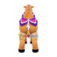 Riding Camel In The Desert Mascot Costume