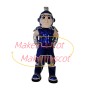 Embattled Blue Spartan Warrior Mascot Costume