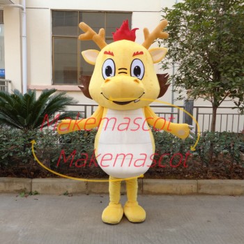 Lively Cartoon Bright Dragon Mascot Costume Lively Cartoon Bright Dragon Mascot Costume