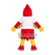 Nervous Red Sport Cock Mascot Costume Nervous Red Sport Cock Mascot Costume