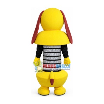 Funny Yellow Lop-eared Spring Dog Mascot Costume