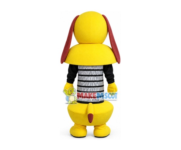 Funny Yellow Lop-eared Spring Dog Mascot Costume Funny Yellow Lop-eared Spring Dog Mascot Costume