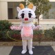 Cute Cartoon White Dragon Mascot Costume For Family Gathering