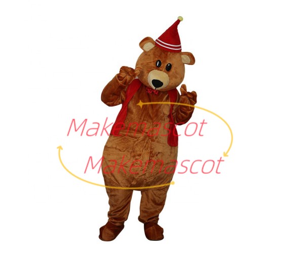 Christmas Bear For Celebration Mascot Costume