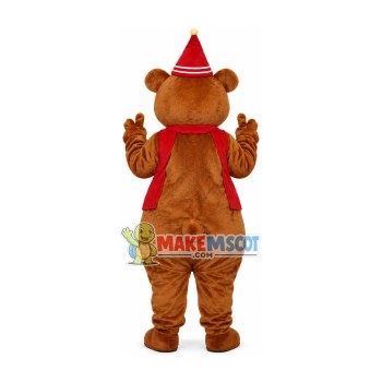 Christmas Bear For Celebration Mascot Costume Christmas Bear For Celebration Mascot Costume