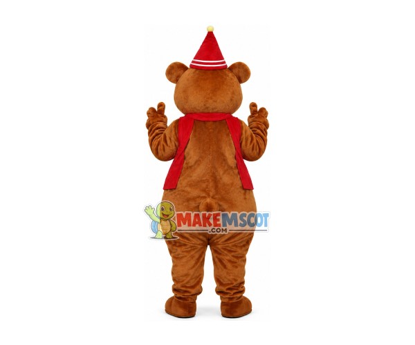 Christmas Bear For Celebration Mascot Costume Christmas Bear For Celebration Mascot Costume