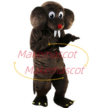 Wretched Brown Big-eared Groundhog Mascot Costume Wretched Brown Big-eared Groundhog Mascot Costume