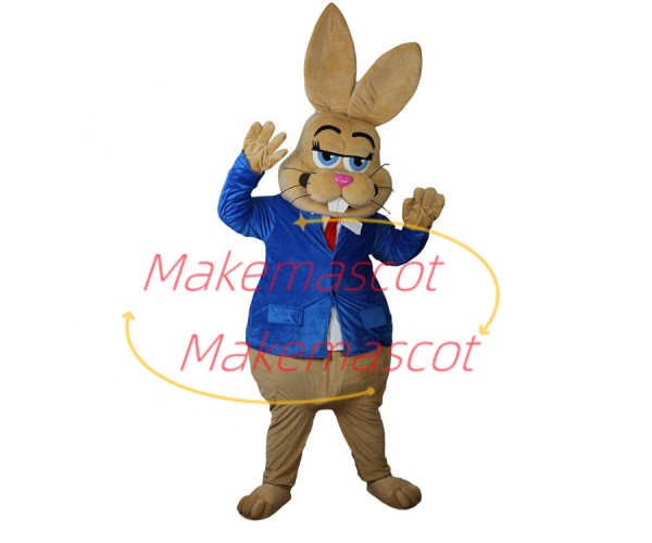 The Careless Brown Rabbit Principal Mascot Costume The Careless Brown Rabbit Principal Mascot Costume