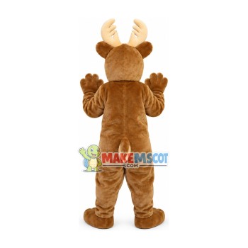 Festive Elk Mascot Costume For Christmas Party