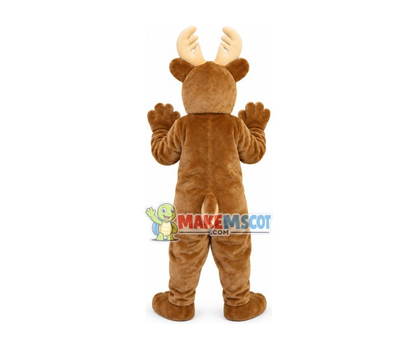 Festive Elk Mascot Costume For Christmas Party