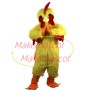 Yellow Hairy Fighting Chicken Mascot Costume