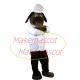 Calm Restaurant Chef Dog Mascot Costume Calm Restaurant Chef Dog Mascot Costume