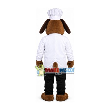 Calm Restaurant Chef Dog Mascot Costume