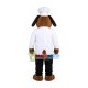 Calm Restaurant Chef Dog Mascot Costume Calm Restaurant Chef Dog Mascot Costume