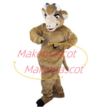 The Fancy Amicable Buffalo Mascot Costume The Fancy Amicable Buffalo Mascot Costume