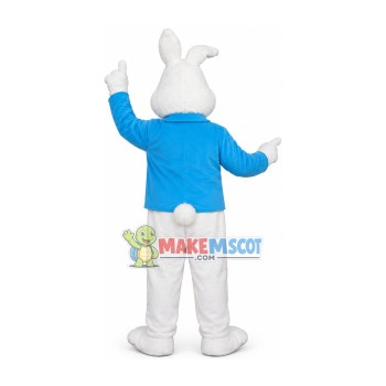 Performing White Rabbit Conductor Mascot Costume Performing White Rabbit Conductor Mascot Costume