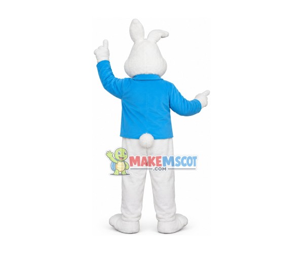 Performing White Rabbit Conductor Mascot Costume Performing White Rabbit Conductor Mascot Costume