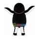 Gangster Penguin Wearing Gold Chain Mascot Costume Gangster Penguin Wearing Gold Chain Mascot Costume