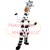 Amusing Chewing White Giraffe Mascot Costume